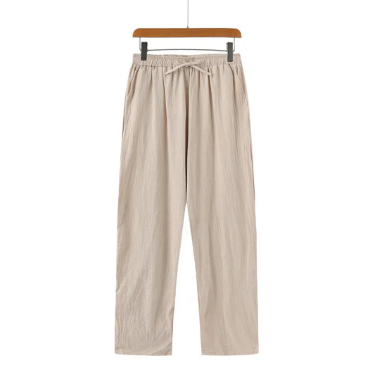 MODESTO - Men's long linen trousers