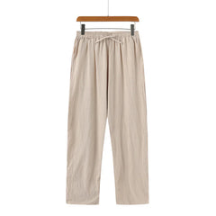 MODESTO - Men's long linen trousers