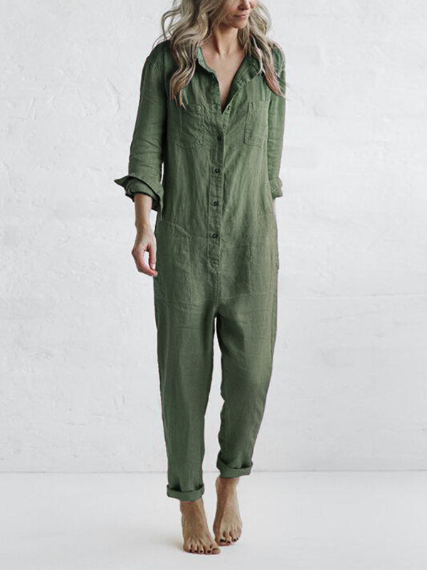 FIONA | Long-sleeved casual jumpsuit