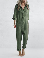 FIONA | Long-sleeved casual jumpsuit