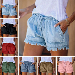 DESSY - Shorts for Women with square Front & Back Pockets