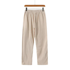 MODESTO - Men's long linen trousers