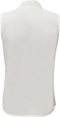 KIKI - Elegant plain sleeveless top with authentic neckline