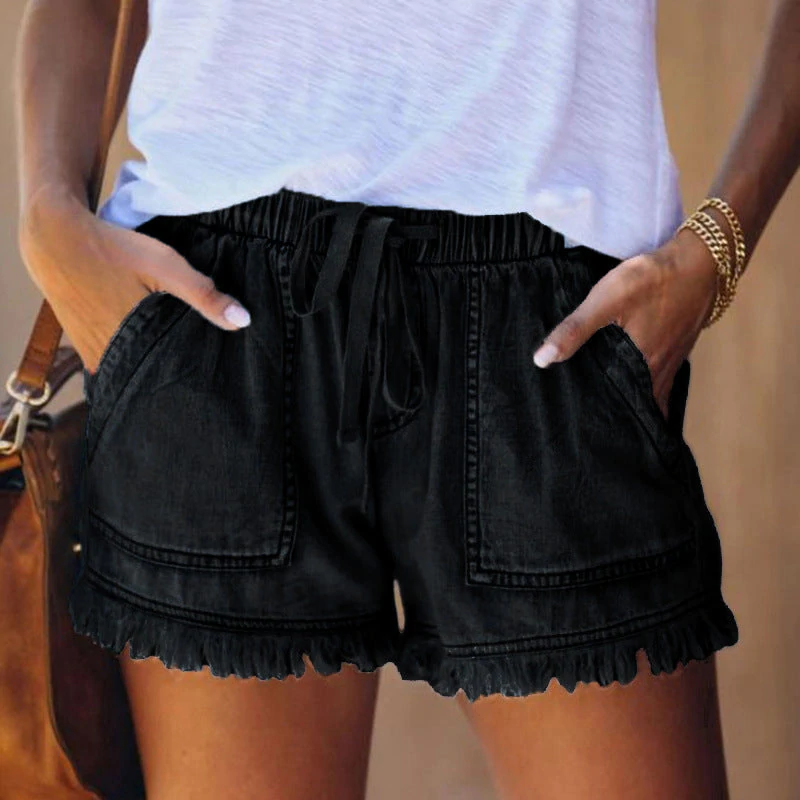 DESSY - Shorts for Women with square Front & Back Pockets