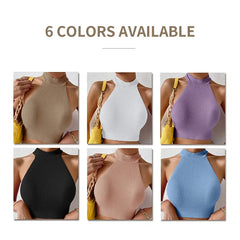 Julia - Sleeveless Halter Top For Summer