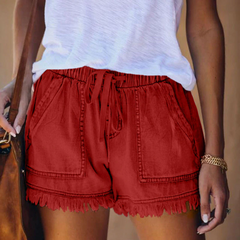 DESSY - Shorts for Women with square Front & Back Pockets