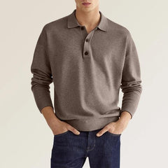 JASON - Classic men's long-sleeved polo shirt