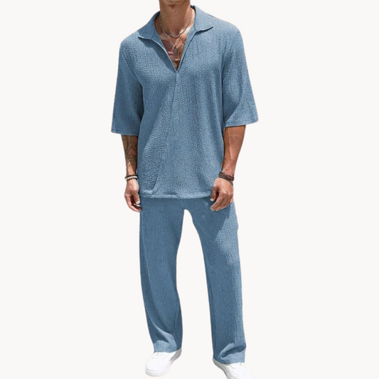 GREG - Summer Set with Long Pants and Blouse for Men