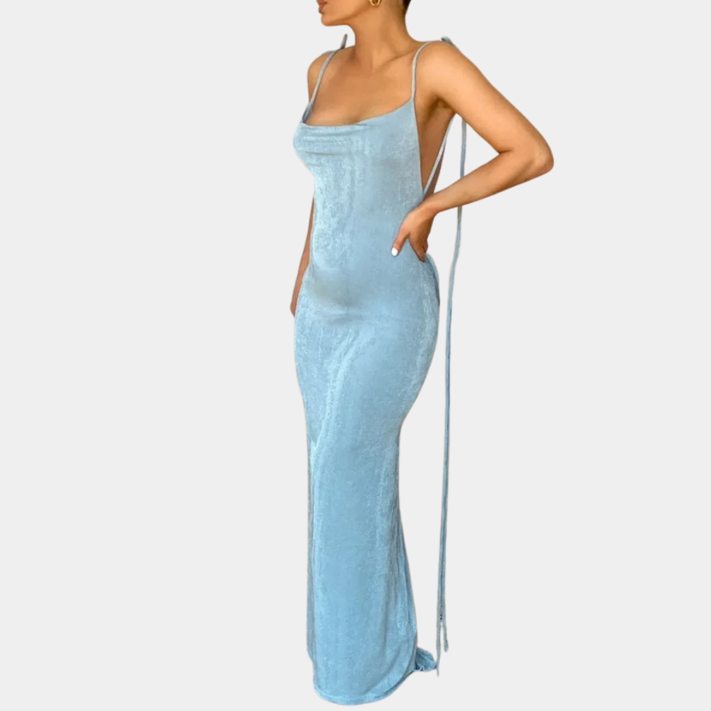 AALIYAH | Stylish Backless Maxi Dress for Women