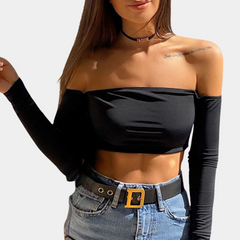 CYNTHIA - Stylish Off-Shoulder Women's Top