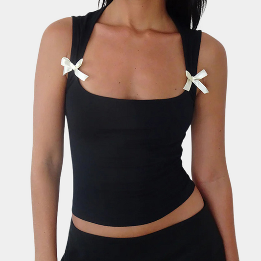 HAILEY - Classic Women's Top With Ribbons