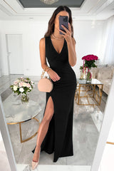 ANNETTE |  Stylish Summer New Simple V-neck Sleeveless Dress