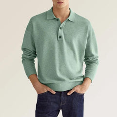 JASON - Classic men's long-sleeved polo shirt