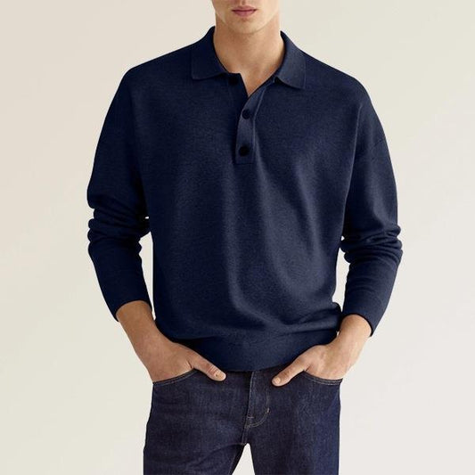 JASON - Classic men's long-sleeved polo shirt