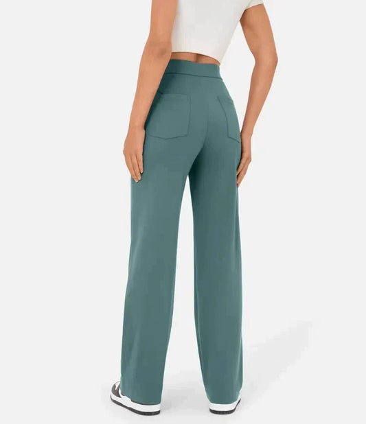 High-waisted Broek voor Dames | Elastich - River Mode