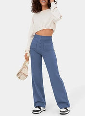 High-waisted Broek voor Dames | Elastich - River Mode